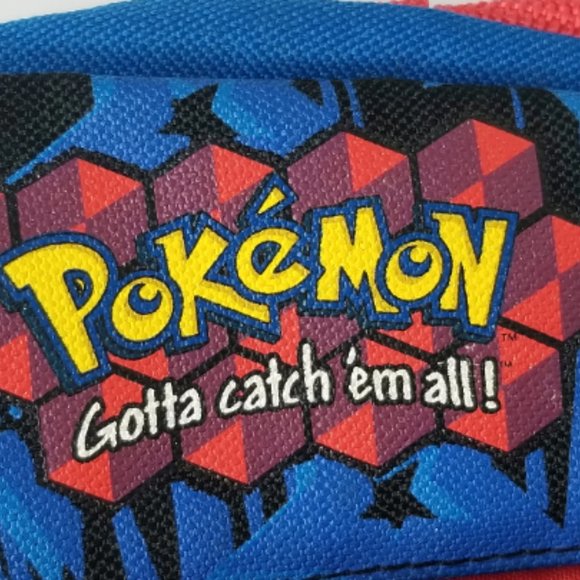 90s Kids Vintage Pokémon Backpack Y2k 2000 Nintendo Pikachu Gotta catch 'em all - Picture 3 of 10